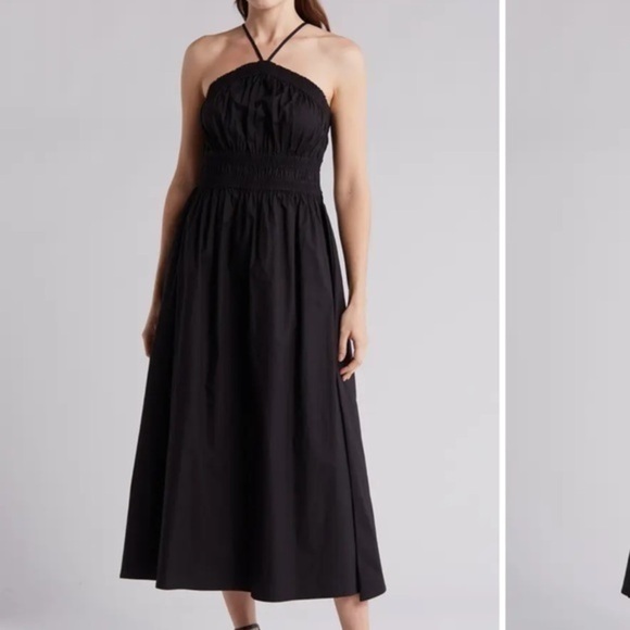 Rachel Parcell Back Halter Womens Midi Dress size large - Picture 1 of 9